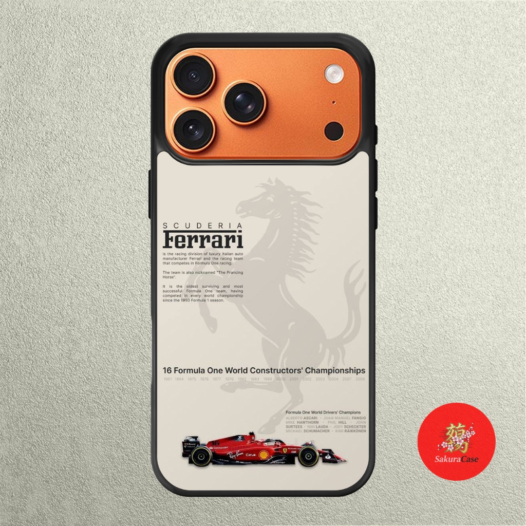 iPhone Case 17 16 15 14 13 12 11 X XR Xs 8 7 6 5 Plus Pro Max Air Softcase SCUDERIA FERRARI