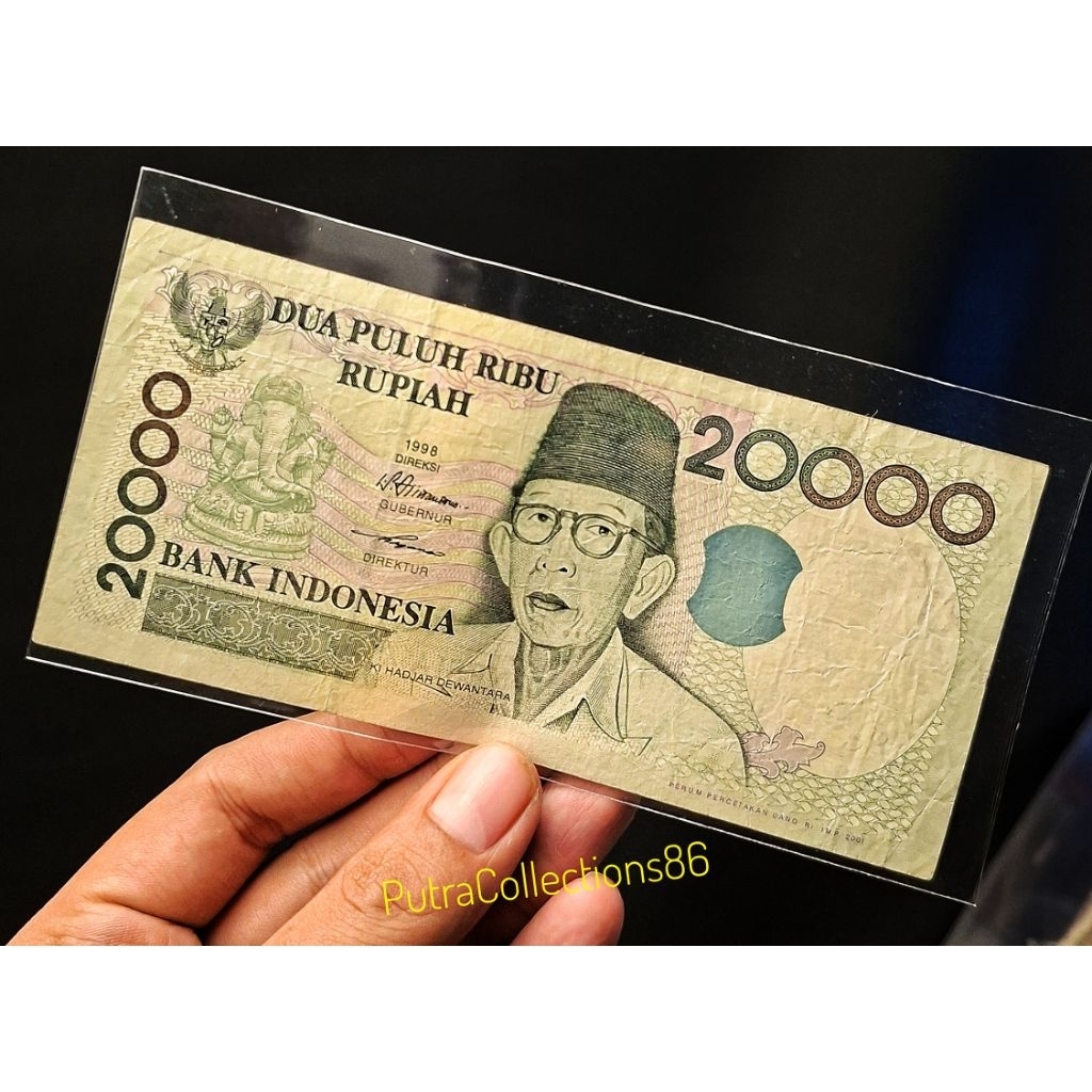 20 ribu rupiah ki hajar dewantara tahun 1998 seri Ganjil Bibit (A35)