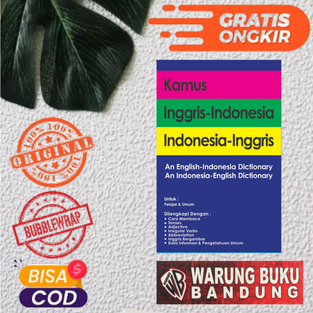Buku Kamus Inggris-Indonesia, Indonesia-Inggris Hardcover