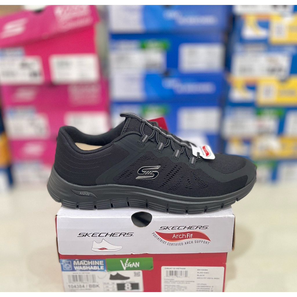 SKECHERS ARCH FIT VISTA 104384/BBK  SIZE 38