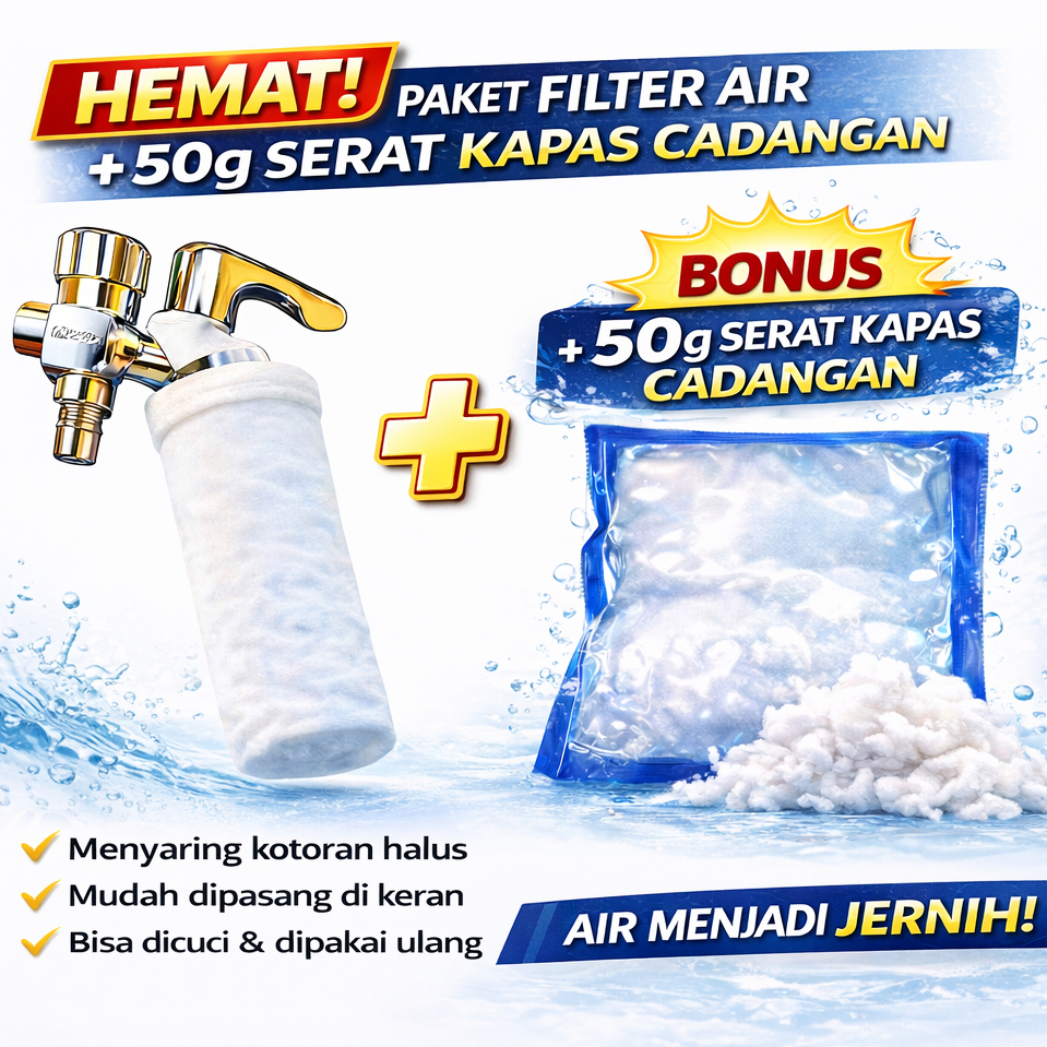 Saringan Air Kran Filter Saringan Penjernih Air Keruh untuk kran filter keran Air