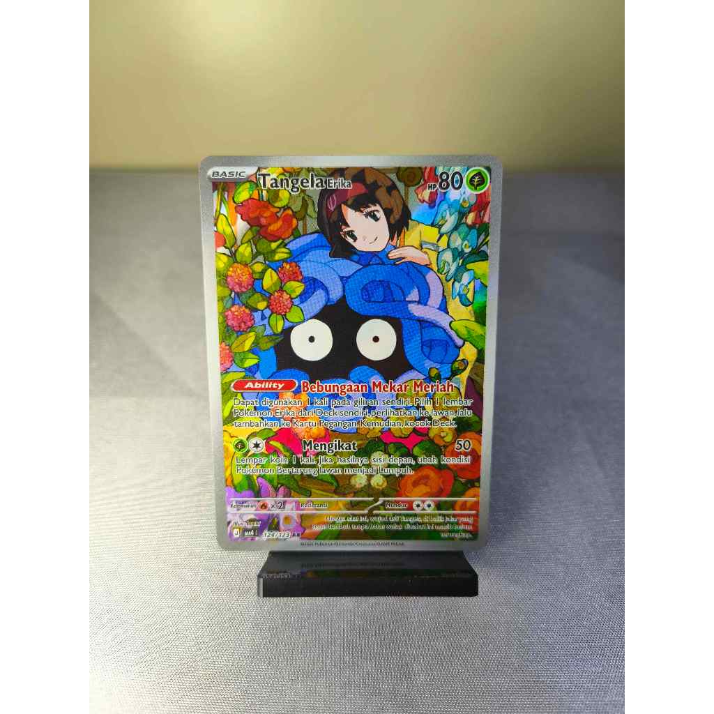 Pokemon TCG Indonesia Tangela Erika AR | Set Ledakan Peniada