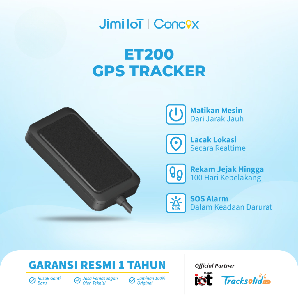 Concox Gps Tracker Wetrack 2 2G ET200 Mobil Motor ORIGINAL BERGARANSI