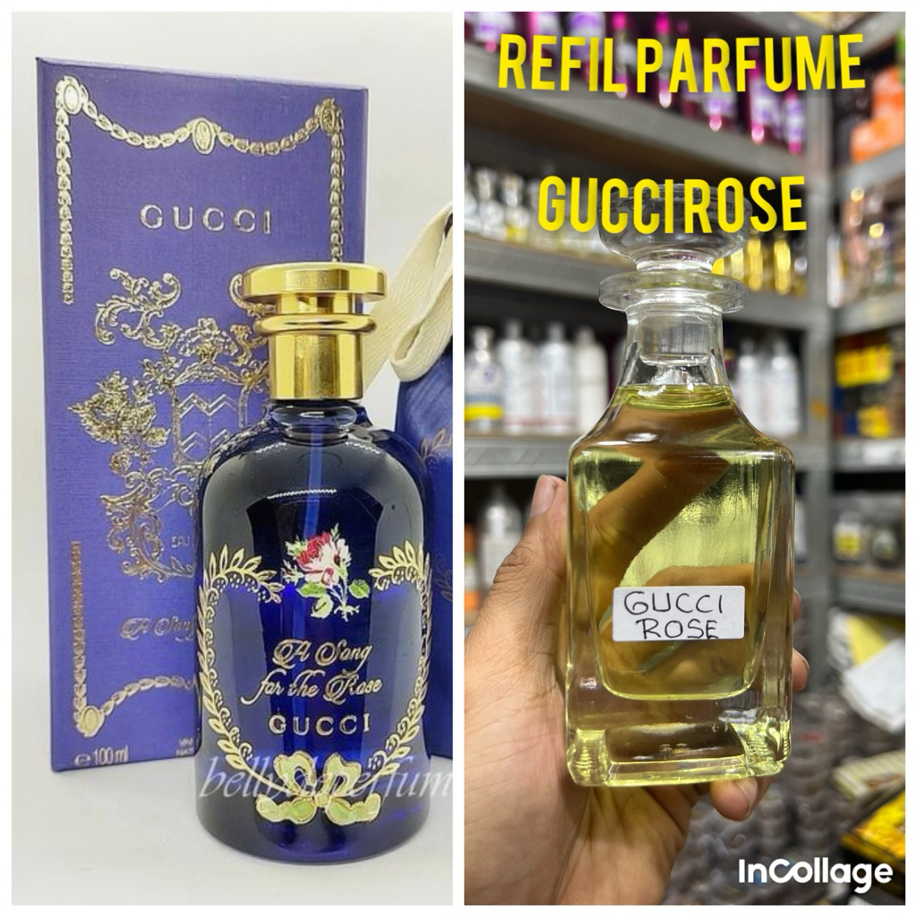 Bibit parfum Gucci rose Isi 50Ml Gratiss botol spray Aroma kelass