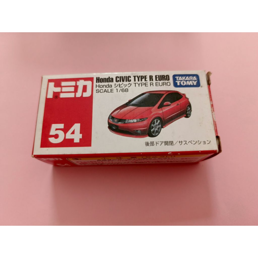TOMICA REGULER 54 HONDA CIVIC TYPE R EURO RED