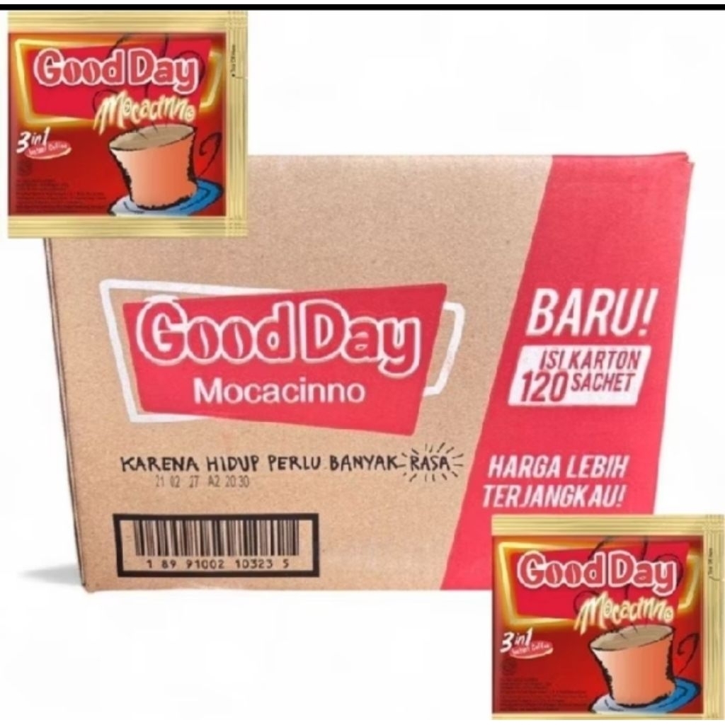 Kopi Instan Good Day Mocacinno 1 Dus 120 Sachet