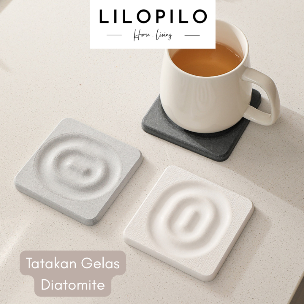 Tatakan Gelas Diatomite / Drying Stone Coaster / Diatomite Coaster