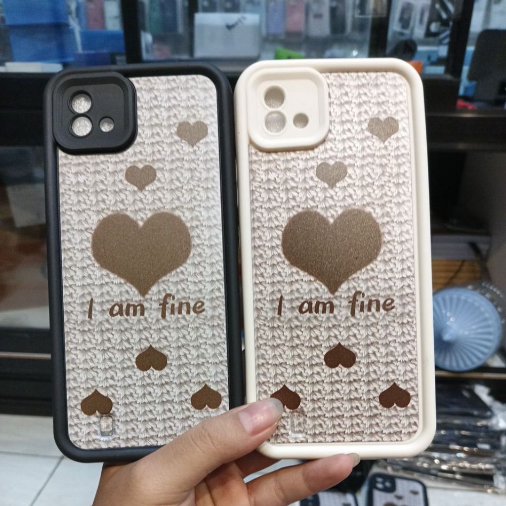 CASING SILIKON MOTIF I AM FINE REALME C11 2021 / C20