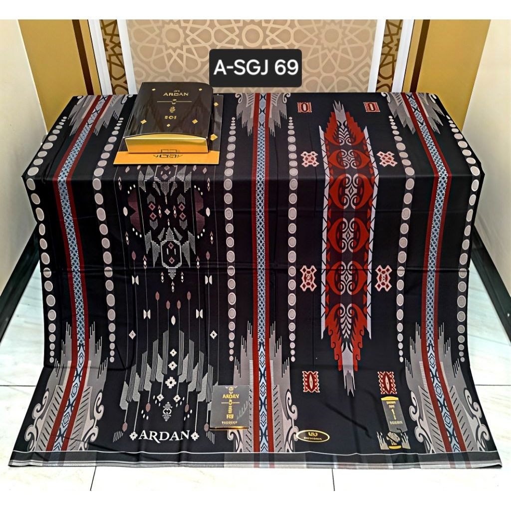SARUNG ARDAN SGJ  ARDAN GUNUNG JACQUARD GOLD & SILVER
