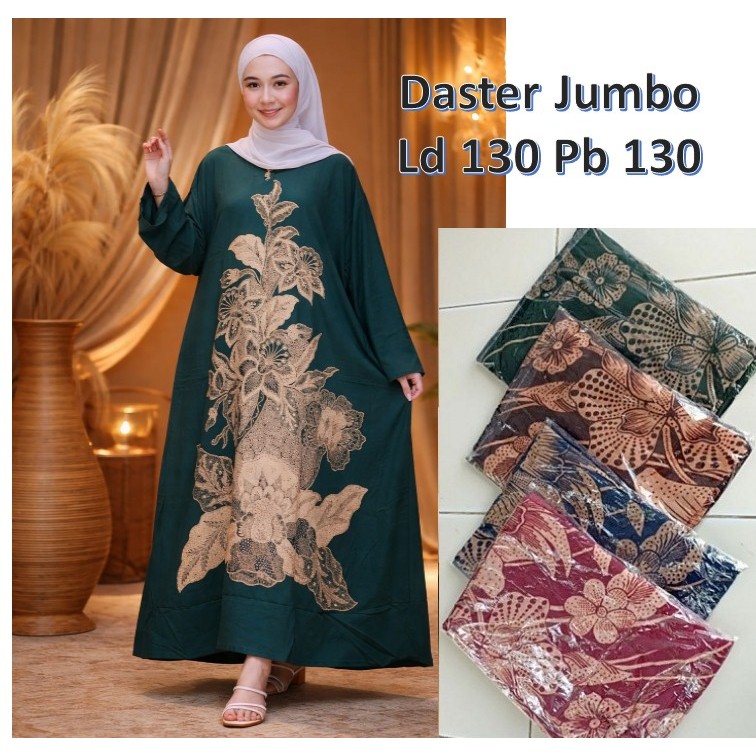 BAJU DASTER MURAH BATIK JUMBO LD 130 LENGAN PANJANG UNTK IBU HAMIL / MENYUSUI / BUSUI XXXL  WAYANG