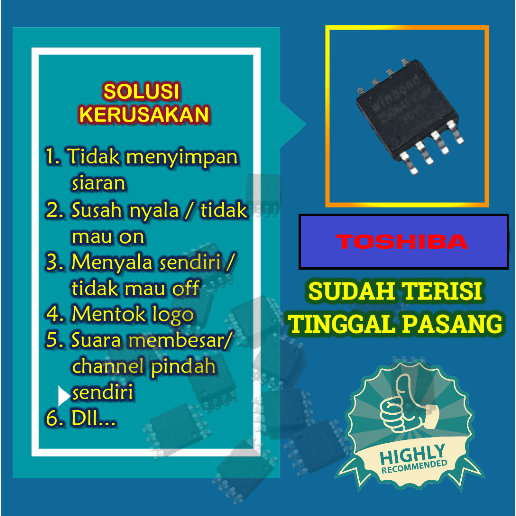 Firmware Toshiba 24HV10E2 24HV10 IC memory bios