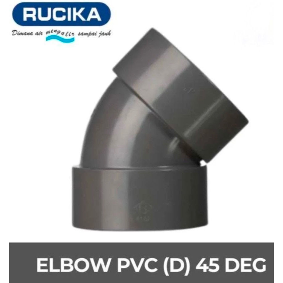 Keni 4" 45' (45b derajat) Rucika D // Elbow 45" 4 in D Rucika