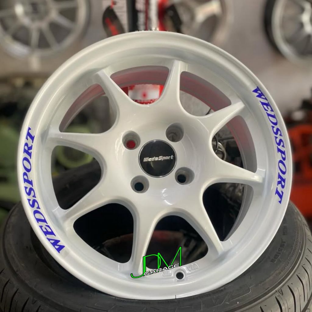 velg wedssport tc05 PUTIH r15 lebar 6,5 pcd 4x100 ET 42 velg mobil ring 15 pnp mobil agya ayla swift