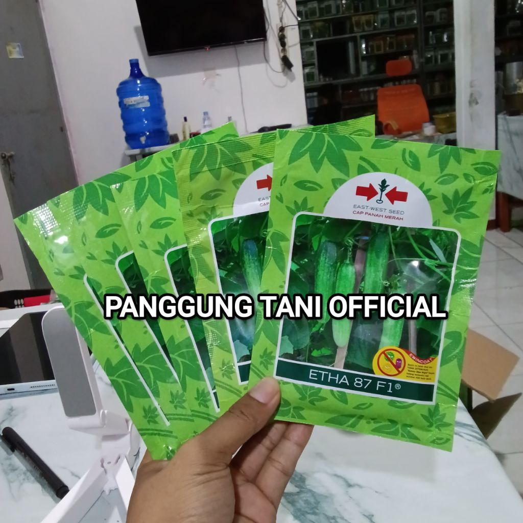 Benih Bibit Timun Etha 87 F1 (Buah Lebat Berbobot dan Produksi Tinggi) isi 800 Butir Kadaluarsa. 202