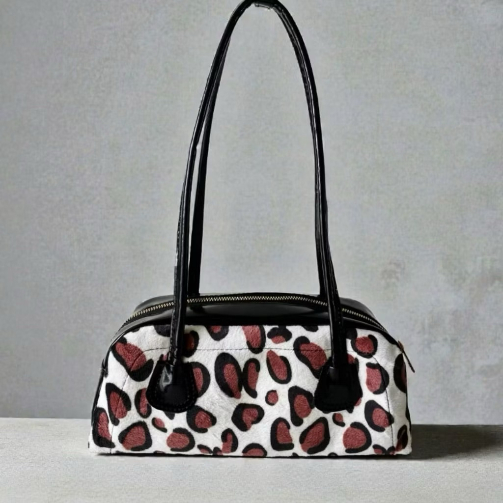 Alea Shoulder Bag Tas Wanita Motif Zebra Cow Leopard - Tas Kondangan & Daily Casual