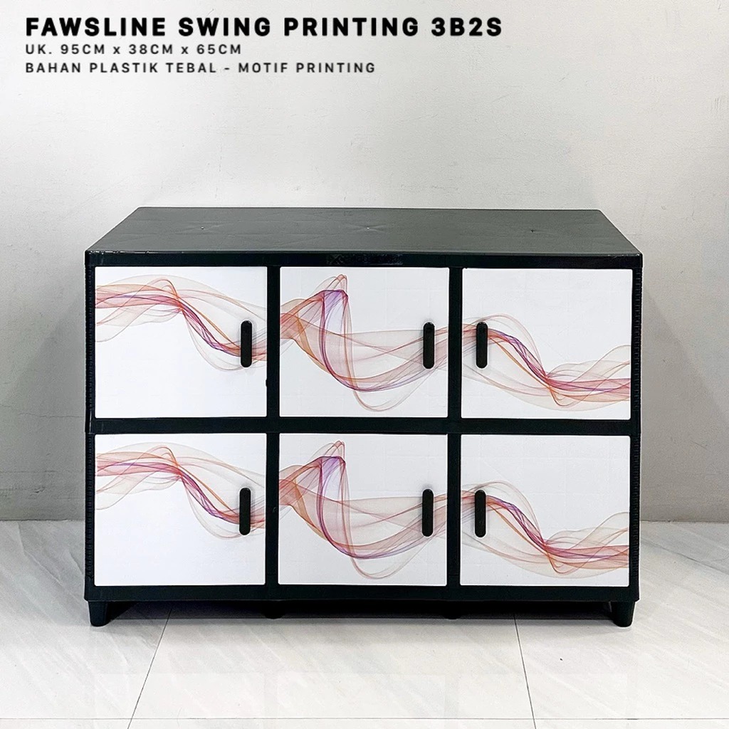 LEMARI PLASTIK PENYIMPANAN SERBAGUNA / FAWSLINE SWING PRINTING 3B2S BATAM