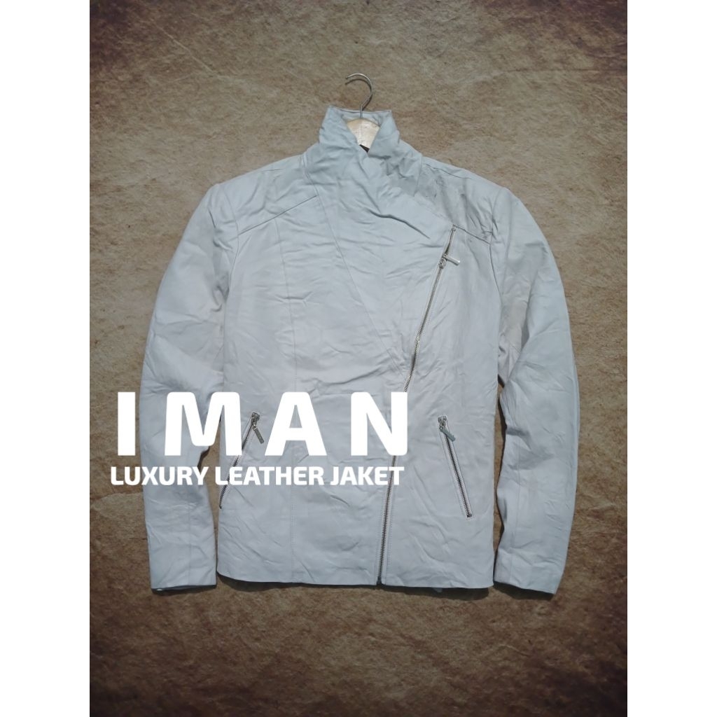 Jaket leather 100% kulit asli IMAN bekas pakai