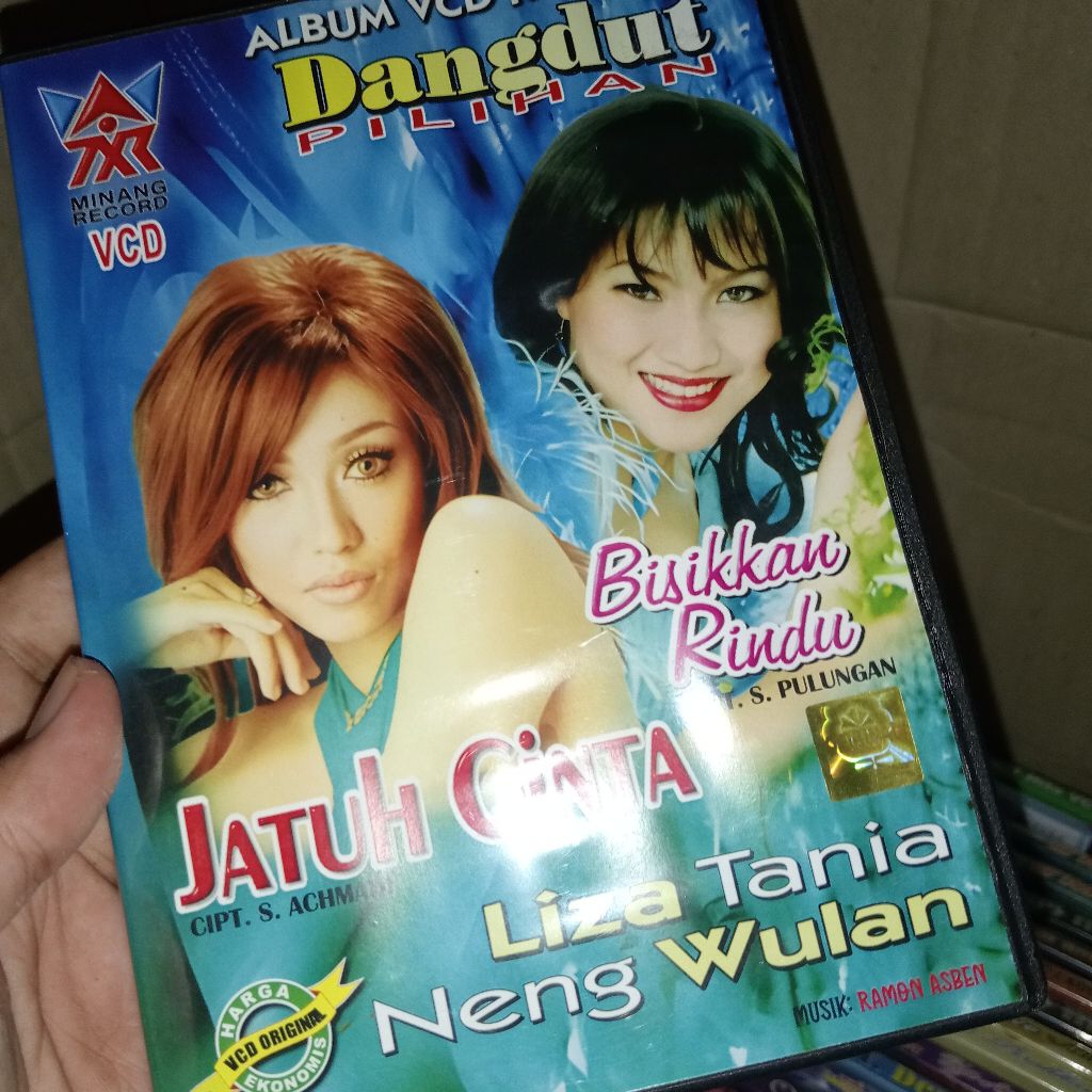 VCD Karaoke Dangdut Minang Liza Tania dan Neng Wulan - Jatuh Cinta (Kemasan Box)