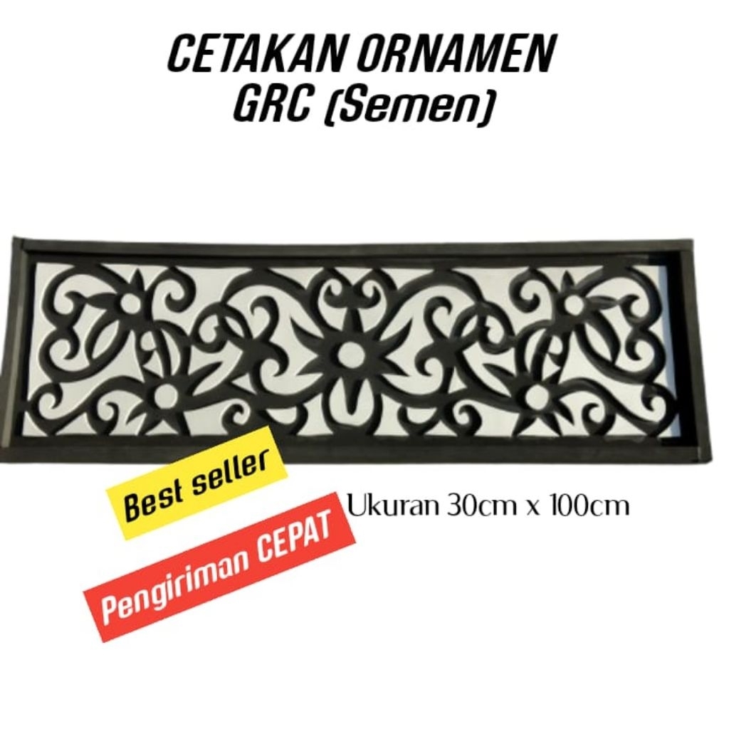 Cetakan GRC motif BATIK NUSANTARA ukuran 30cmx100cm