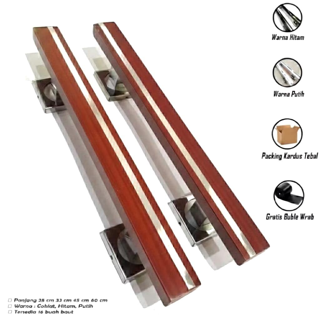 Handle pintu rumah 2pcs/Gagang pintu stainless steel/Tarikan pintu utama/Handle pintu utama/Tarikan 