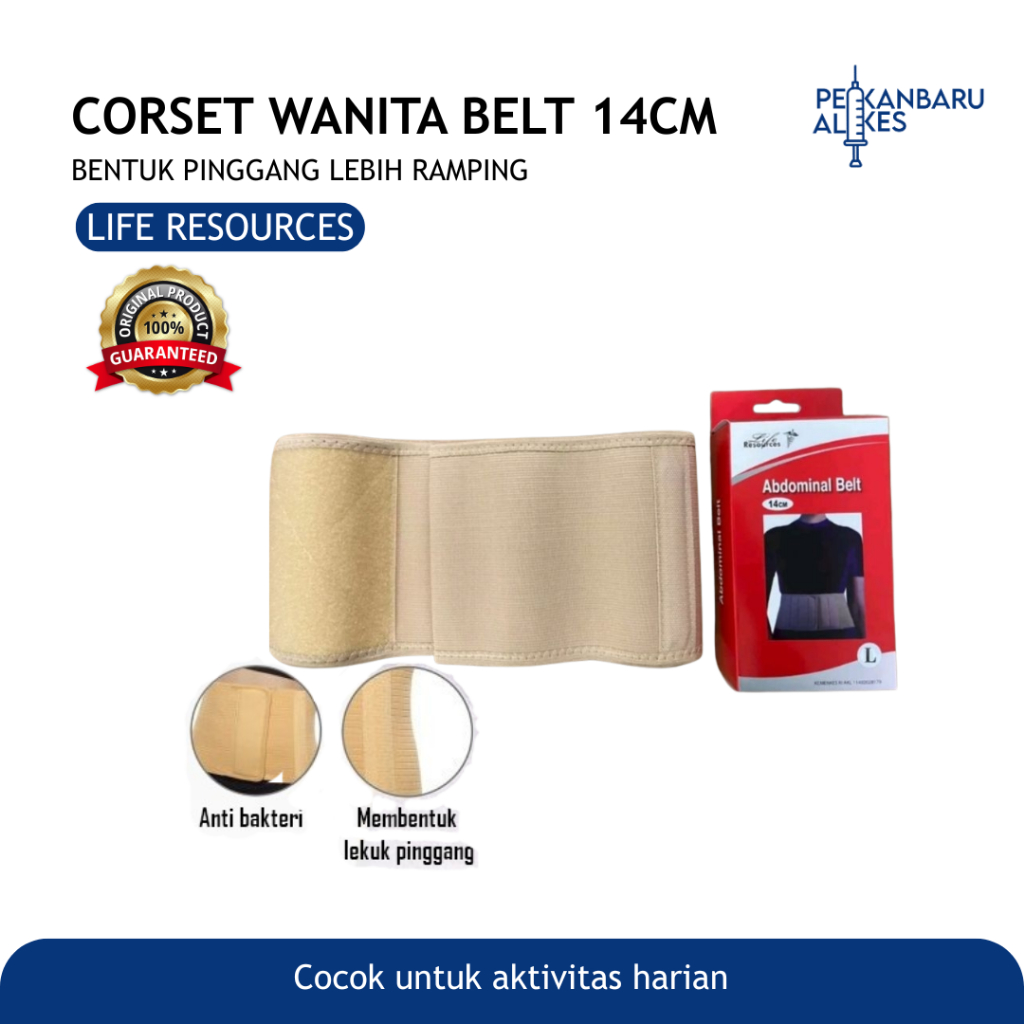 Korset Wanita Belt 14 cm Pelangsing Pinggang Perut / Korset Perut Wanita Elastis Nyaman Harian / Pek