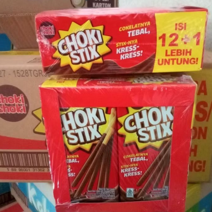 CHOKI CHOKI STICK BISKUIT STICK PANJANG DIBALUT COKELAT