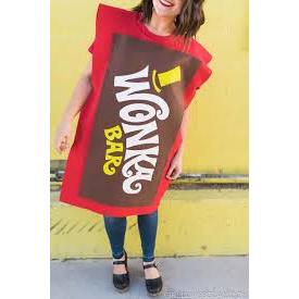Kids Willy Wonka Chocolate Bar Tabard Costume – Kostum Cokelat Manis Anak