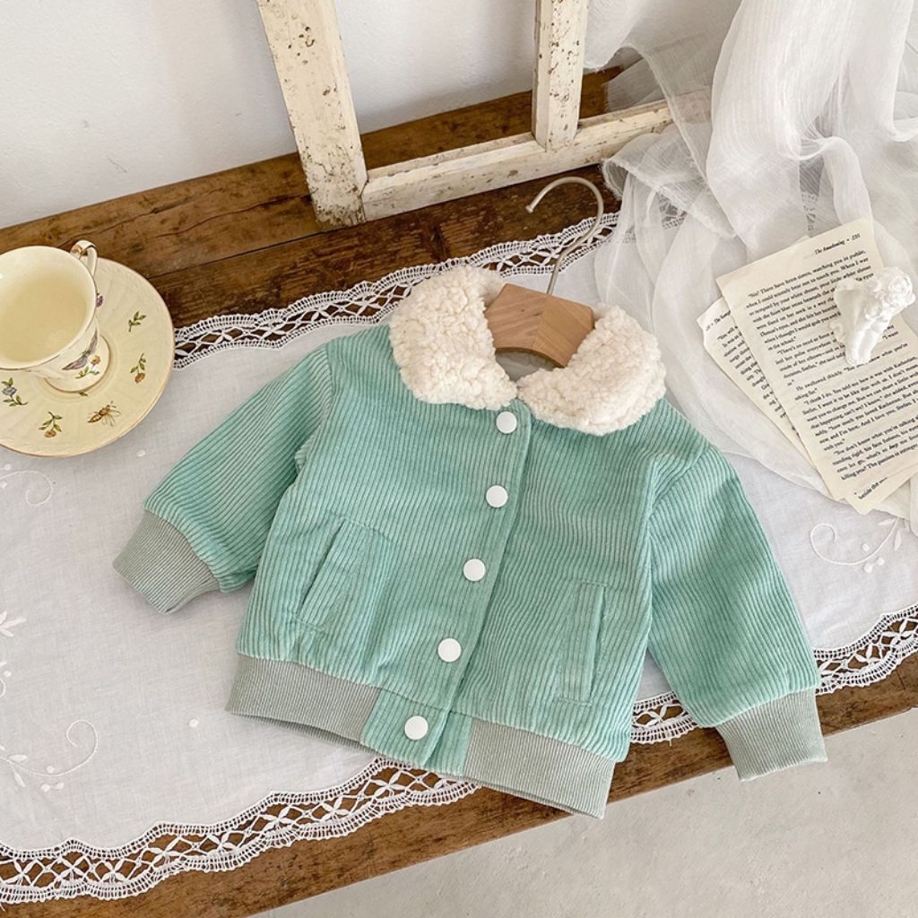 Jaket Anak Carduroy Premium Model Base Ball