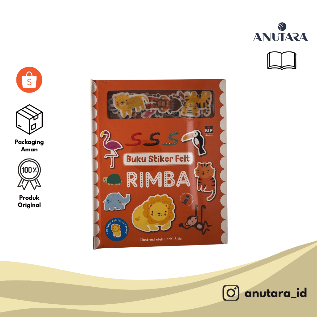 [CE BUKU STIKER FELT: RIMBA] Buku Stiker Anak | Sticker Activity Book | Aktivitas Kreatif Anak