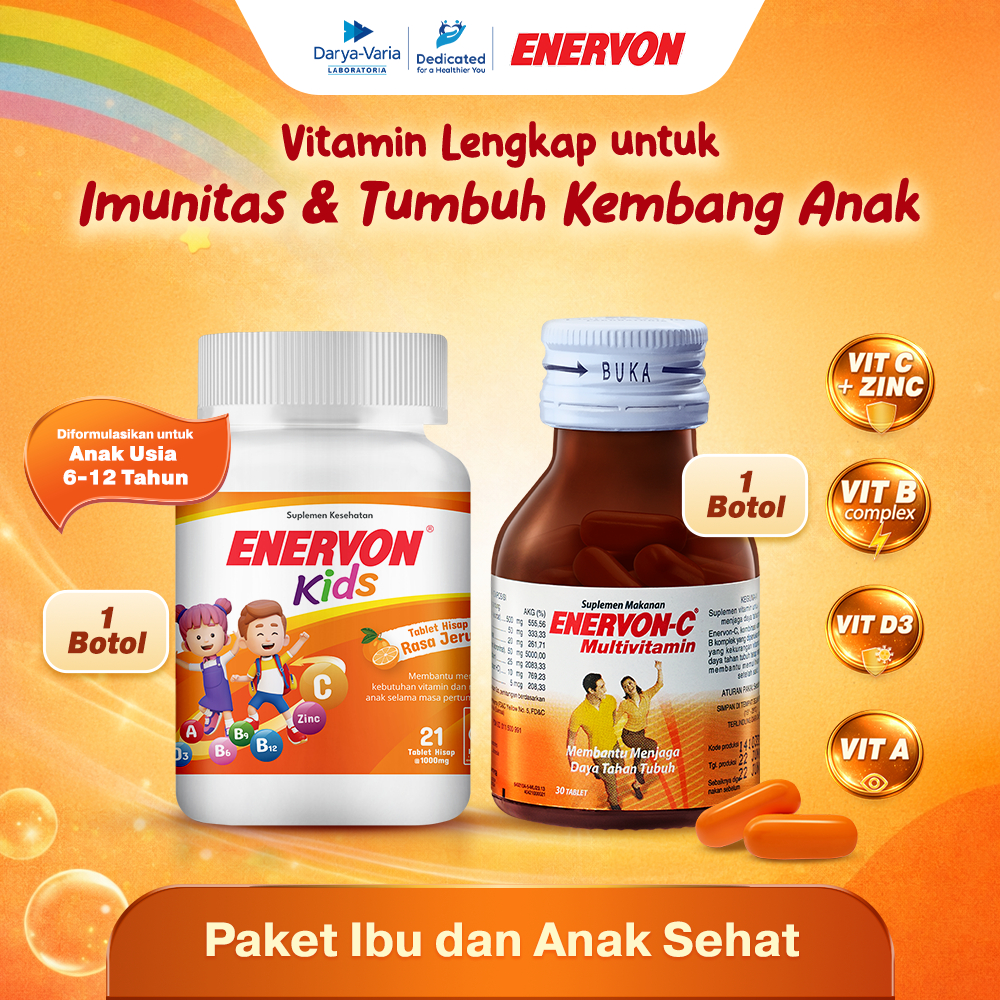 Enervon Paket Berbagi Ramadan bersama Keluarga  - Enervon Kids 1 Botol & Enervon C 1 Botol - Vitamin