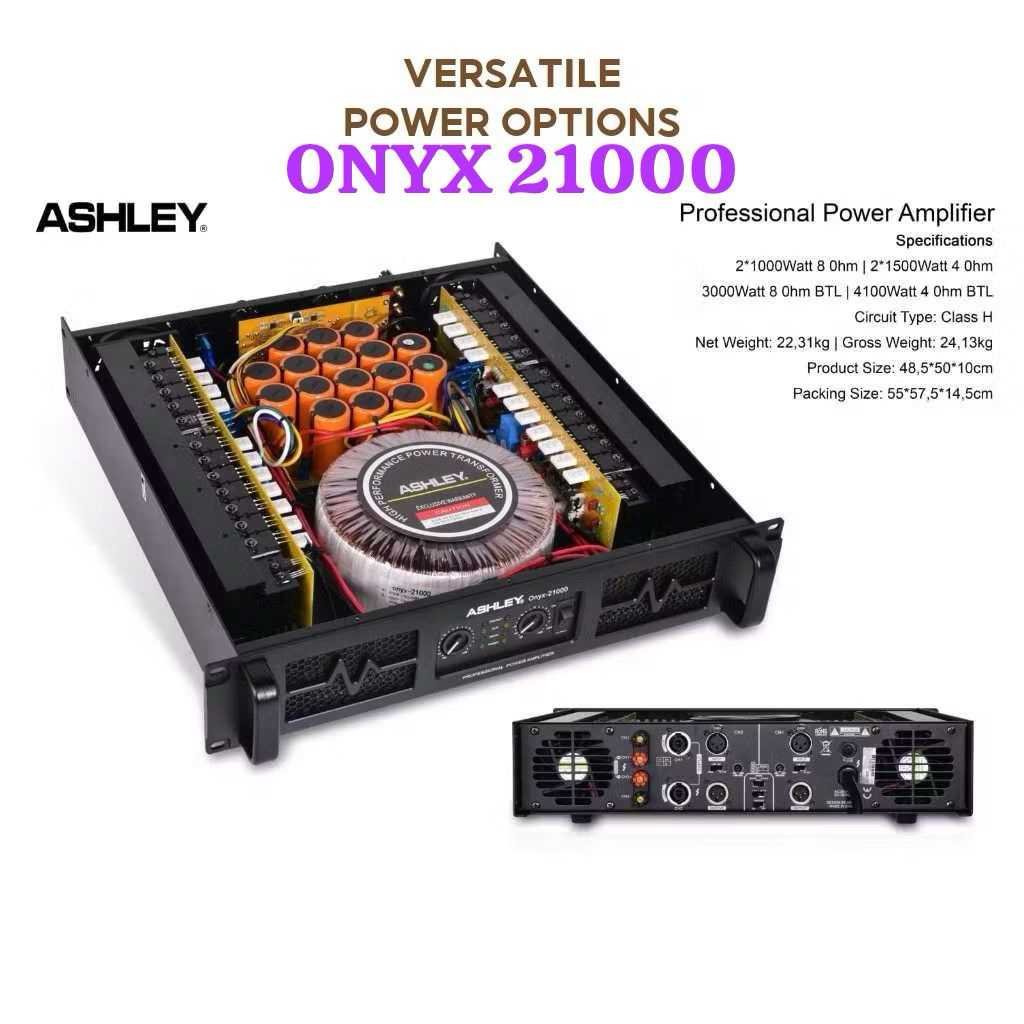 Power Amplifier Ashley Onyx21000 onyx 21000 ASHLEY Original