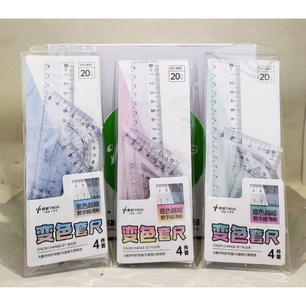penggaris set | Ruler set lucu | Penggaris transparan