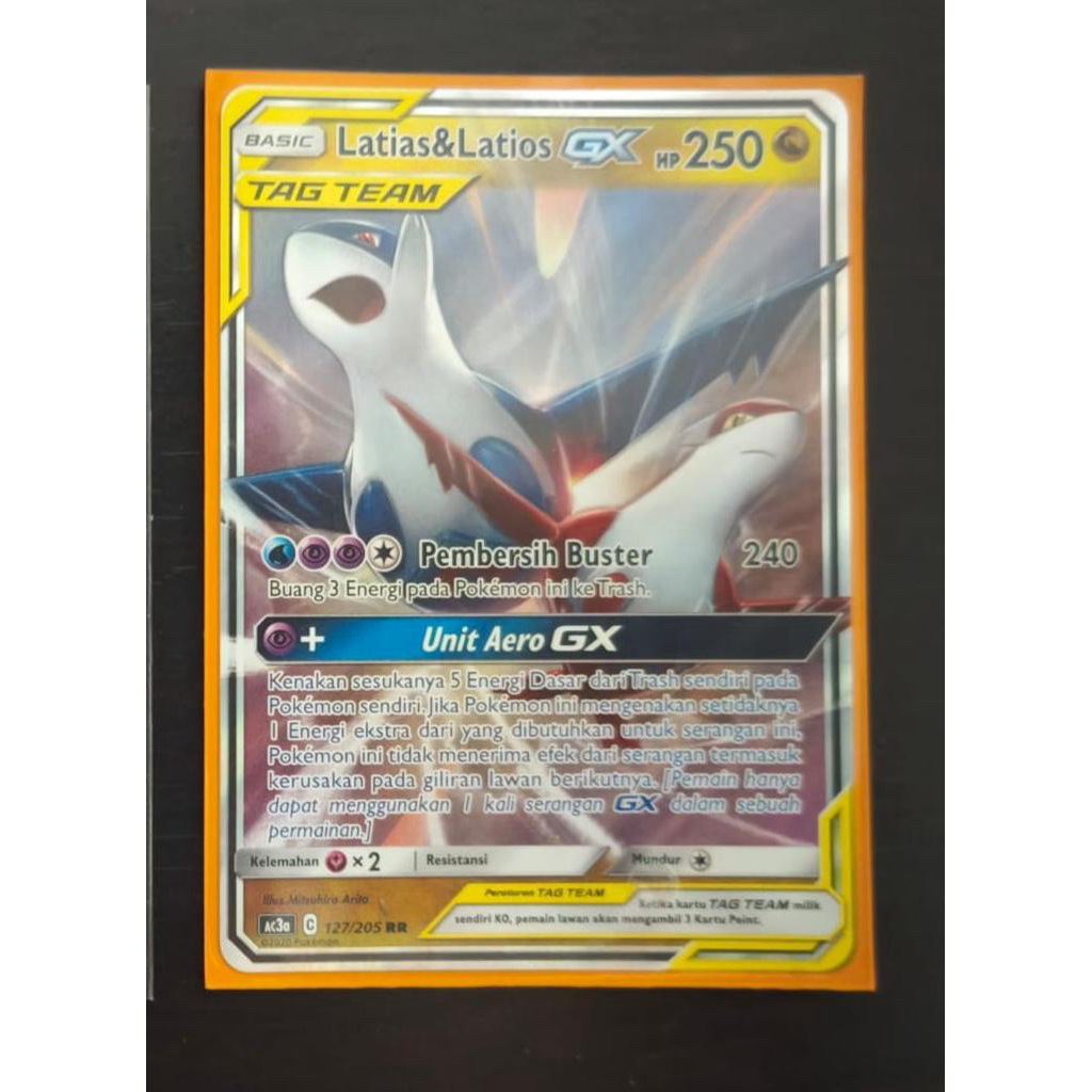 Co set tag kartu pokemon team Latias Latios