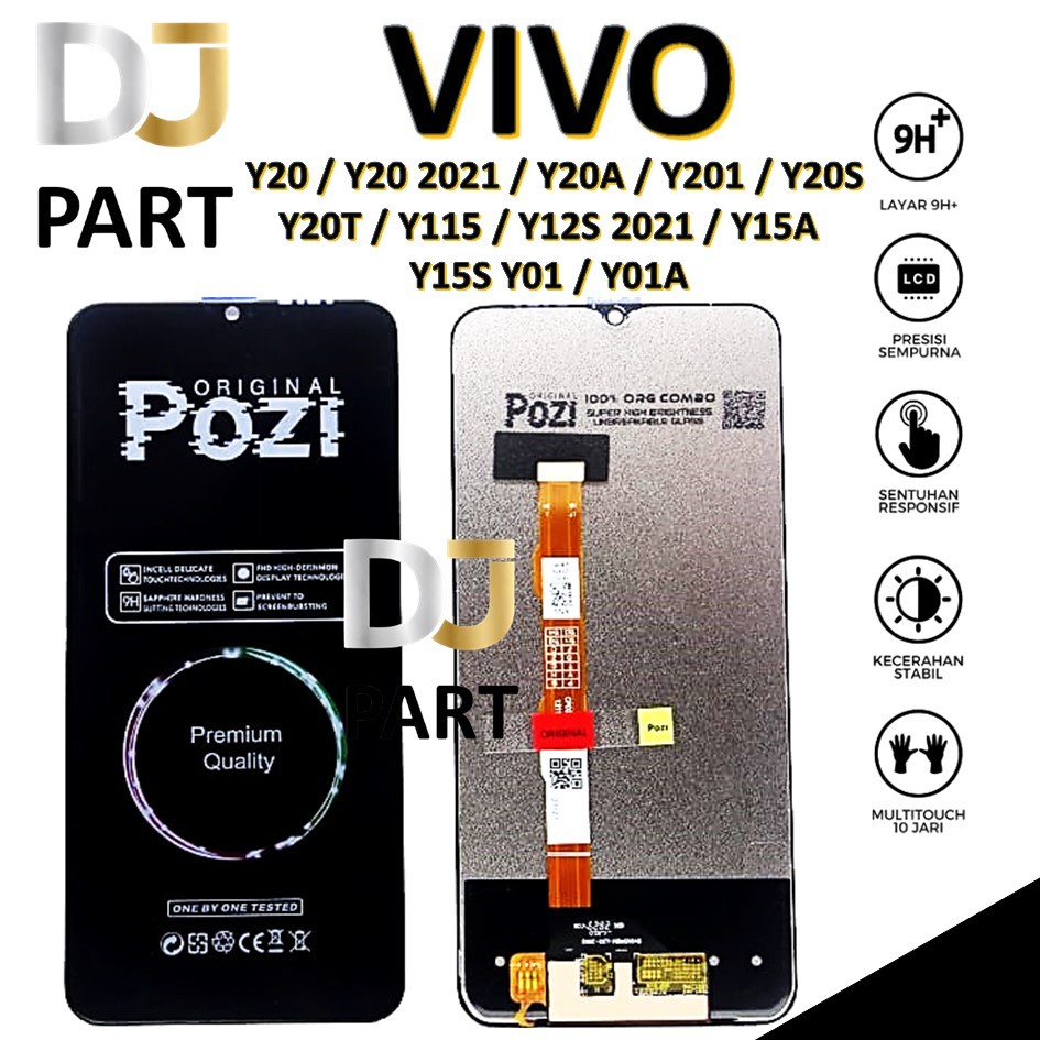 LCD TOUCHSCREEN VIVO Y20 V2027 - Y20S V2029 - Y12S V2026 - VIVO Y15S - LCD VIVO Y20 - LCD VIVO Y20S 