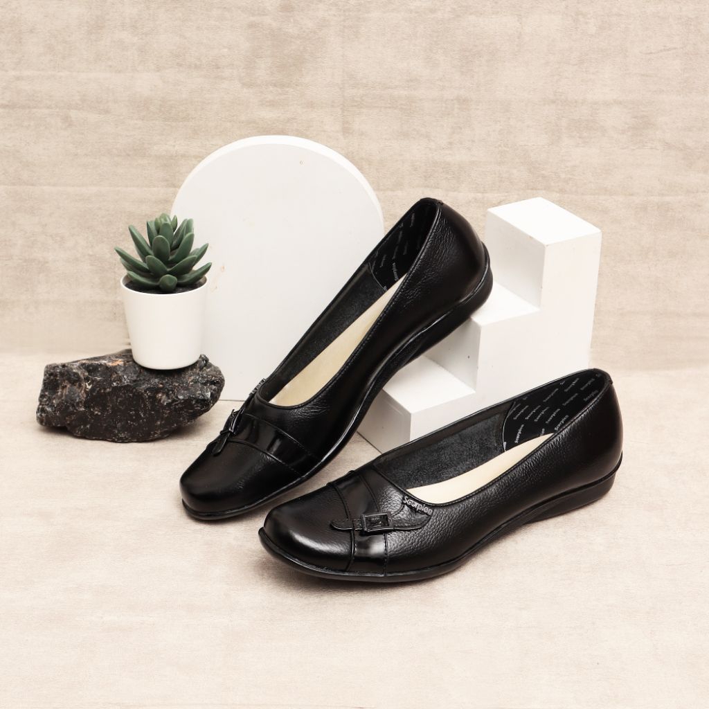 Original Scorpion 6074 Sepatu Kulit Formal/Casual Untuk Wanita