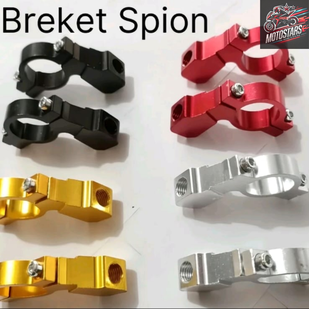 Dudukan breket Spion Motor Drat 14 Spion honda CNC IMPORT bautnya kunci L