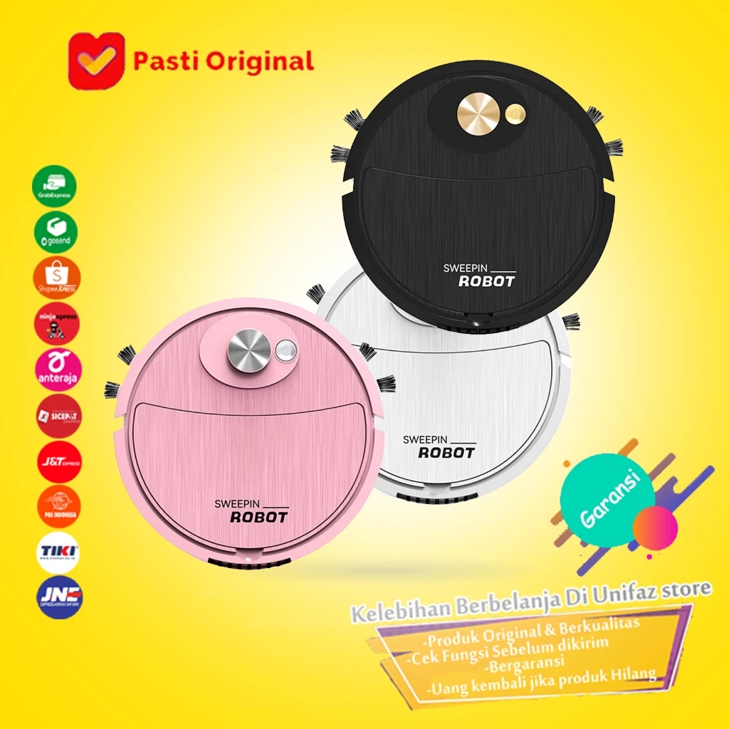 weepin Robot Pembersih Lantai Robot Vacuum Pel Sapu Lantai Otomatis Alat Penyedot Debu