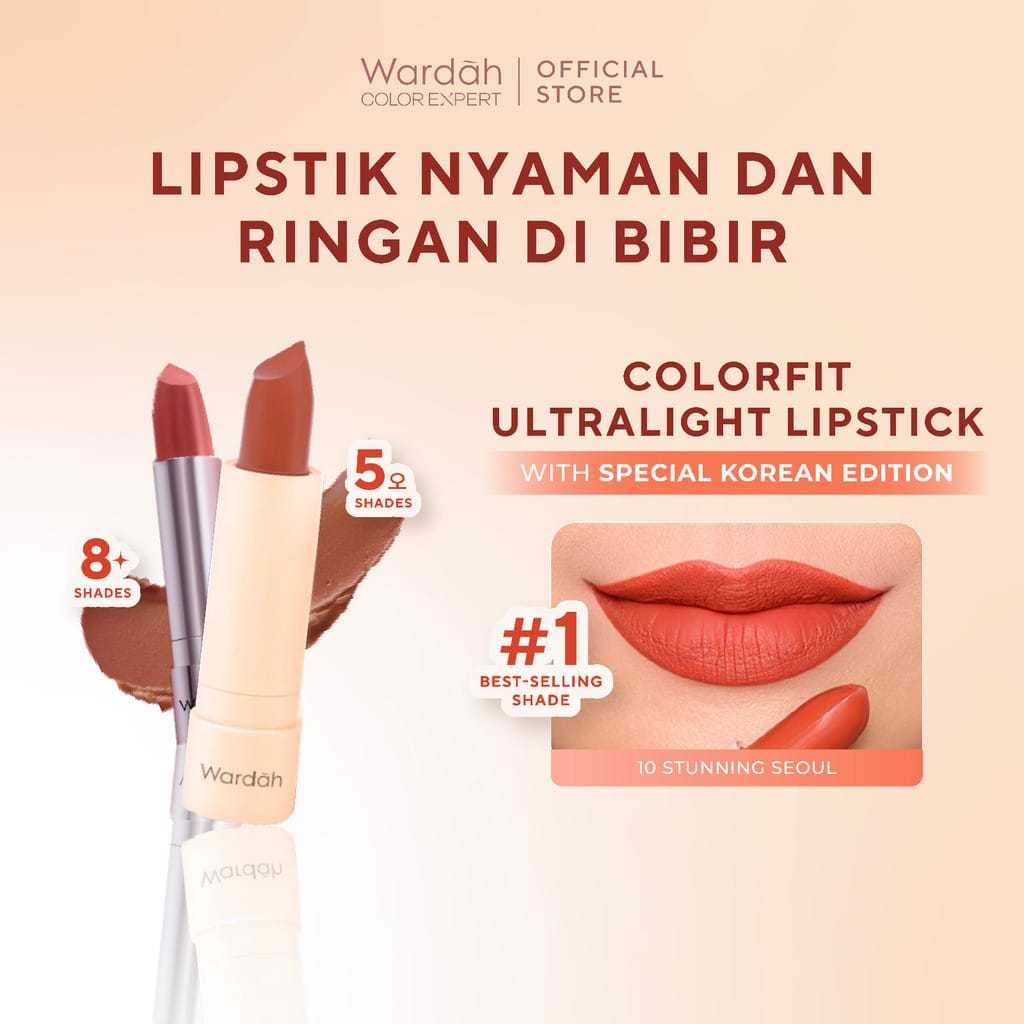 WARDAH COLORFIT ULTRALIGHT MATTE LIPSTICK-WARDAH-WARDAH COLORFIT MATTE