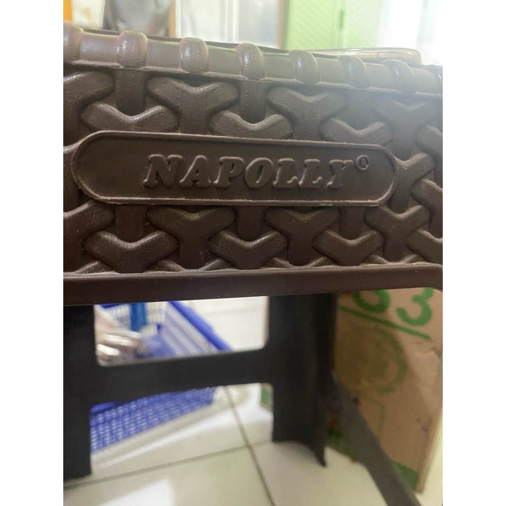 kursi plastik motif rotan/kursi bakso Napolly