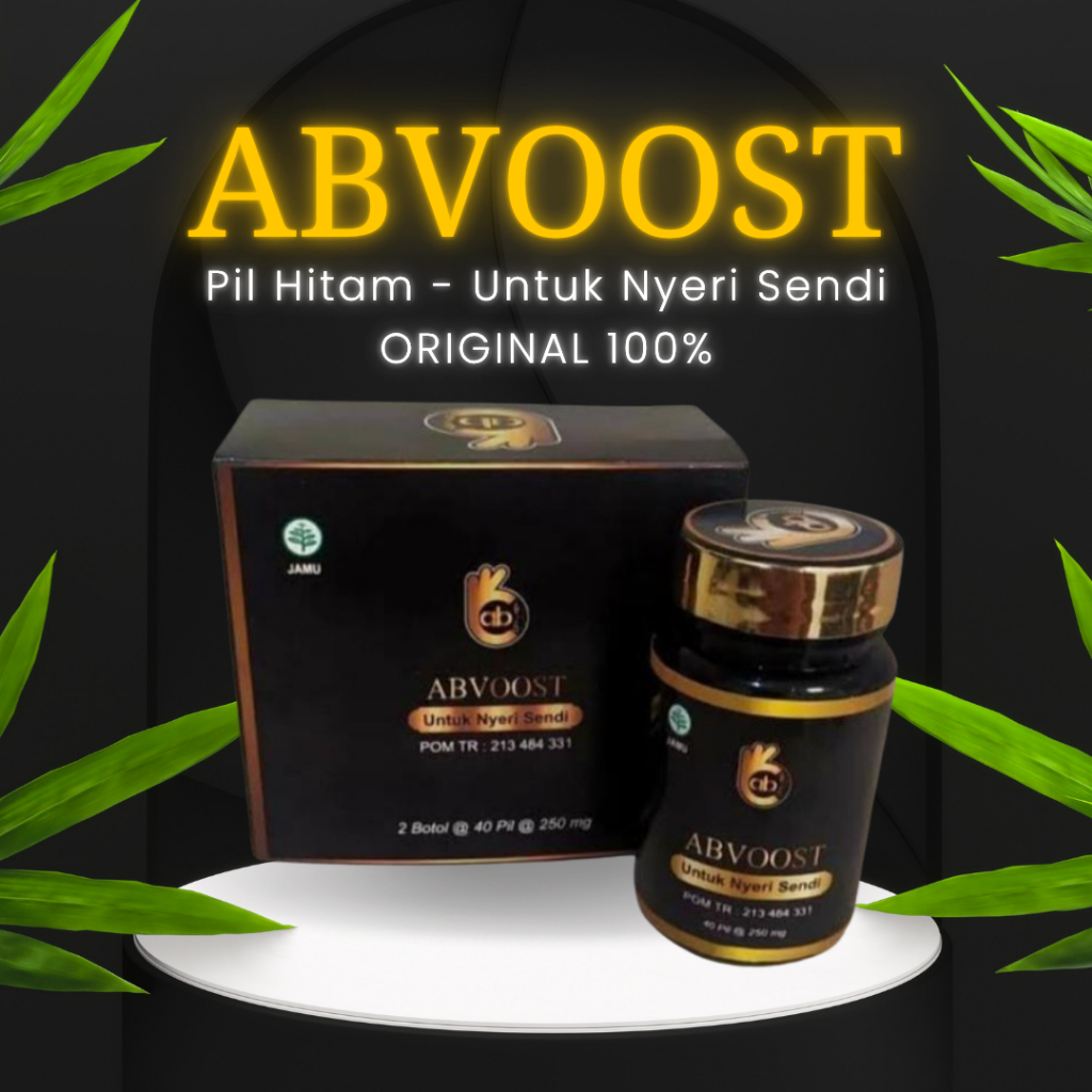 ABVOOST 1 BOTOL ISI 40 PIL HITAM AJAIB JAMINAN ORIGINAL