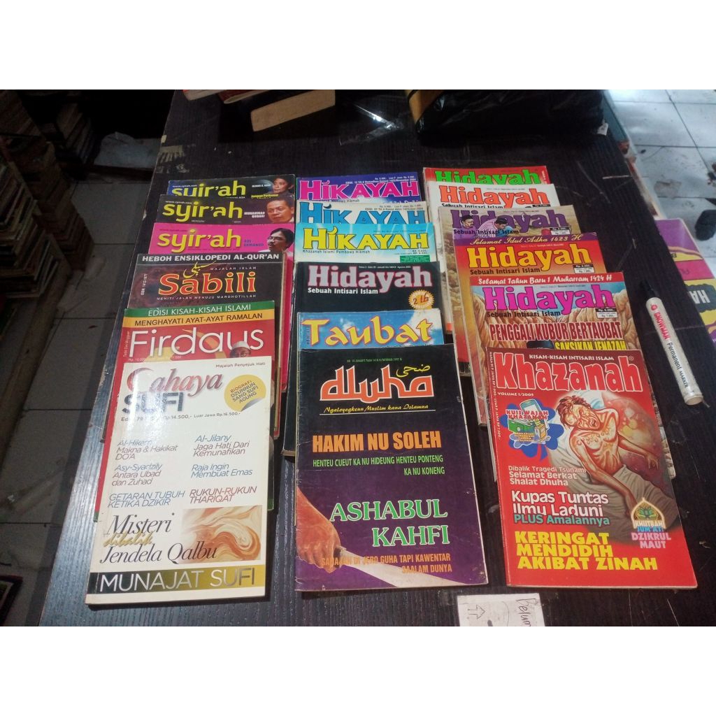 Kumpulan Majalah Islam Hidayah, Hikayah, Sabili, Syir'ah, Kasyaf, Percikan Iman, Bina Da'wah, RATU d