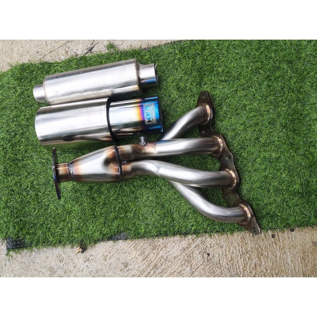 knalpot Vios gen 2 gen 3 Yaris lele 1 set header resonator muffler
