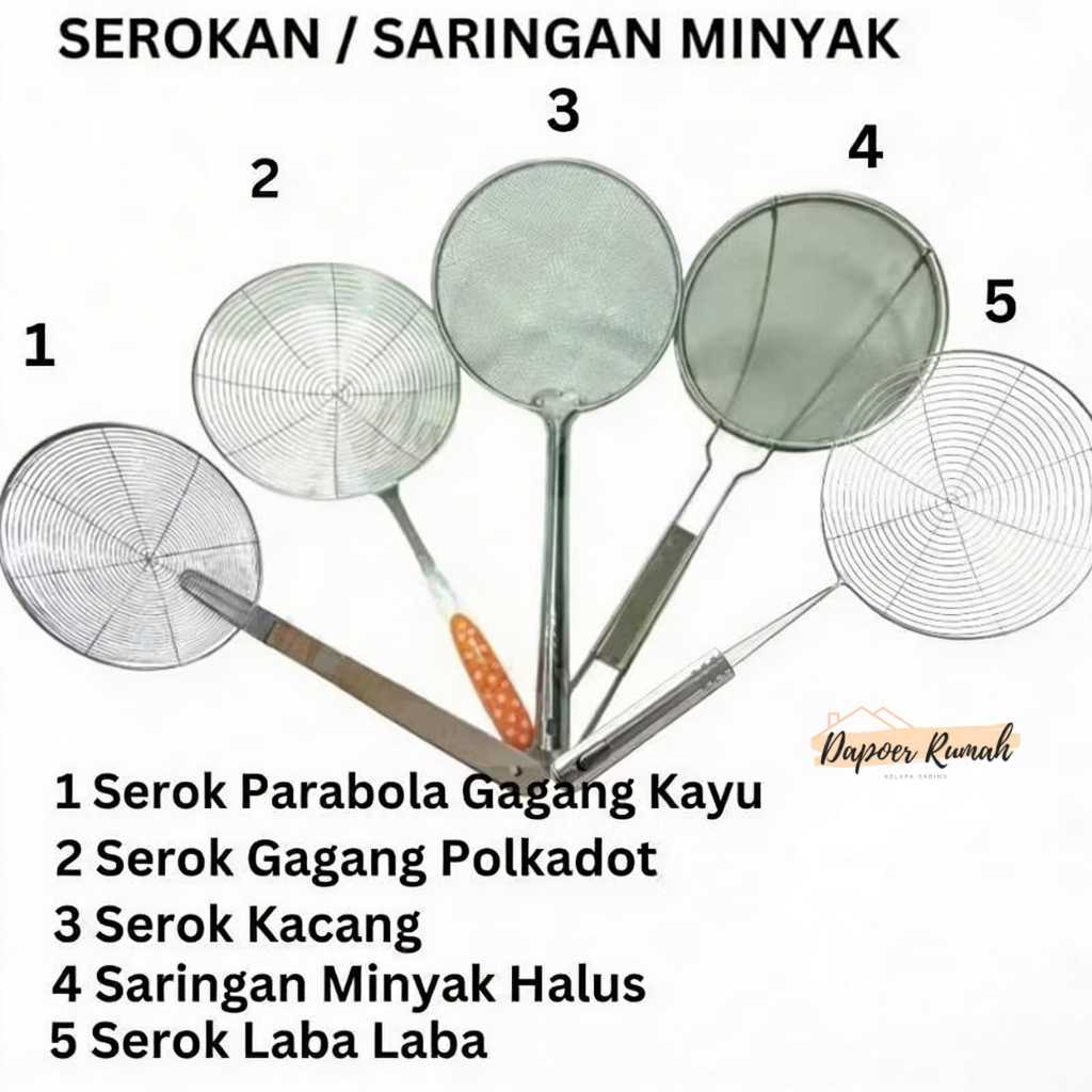 SEROKAN/ SARINGAN/ TIRISAN PENGGORENGAN/SEROKAN GORENGAN