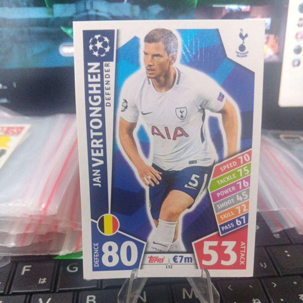 kartu bola match attax ucl 2017/2018 Tottenham