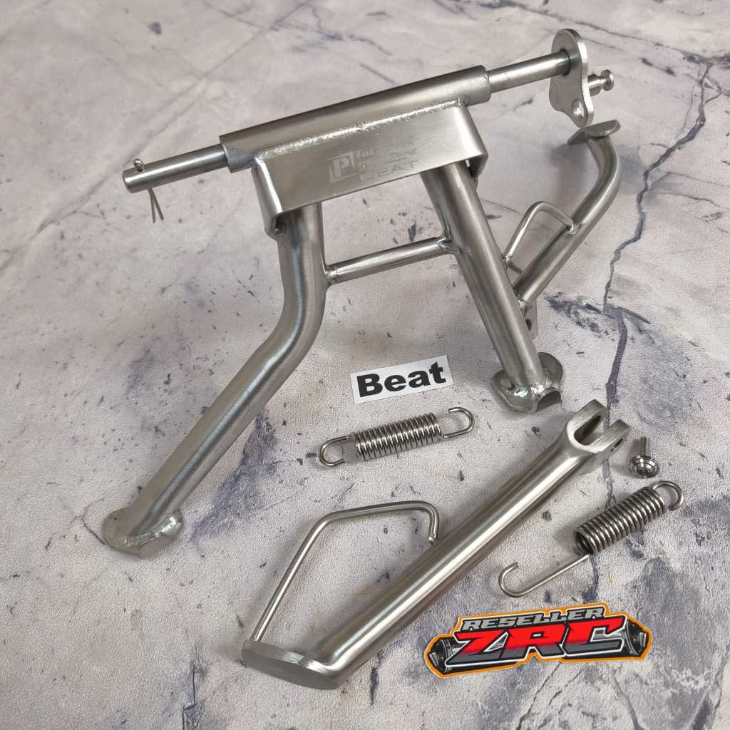 Standar 14 Steinless inox original Standar tengah dan samping inox Scoopy beat vario ukuran 14 Stand