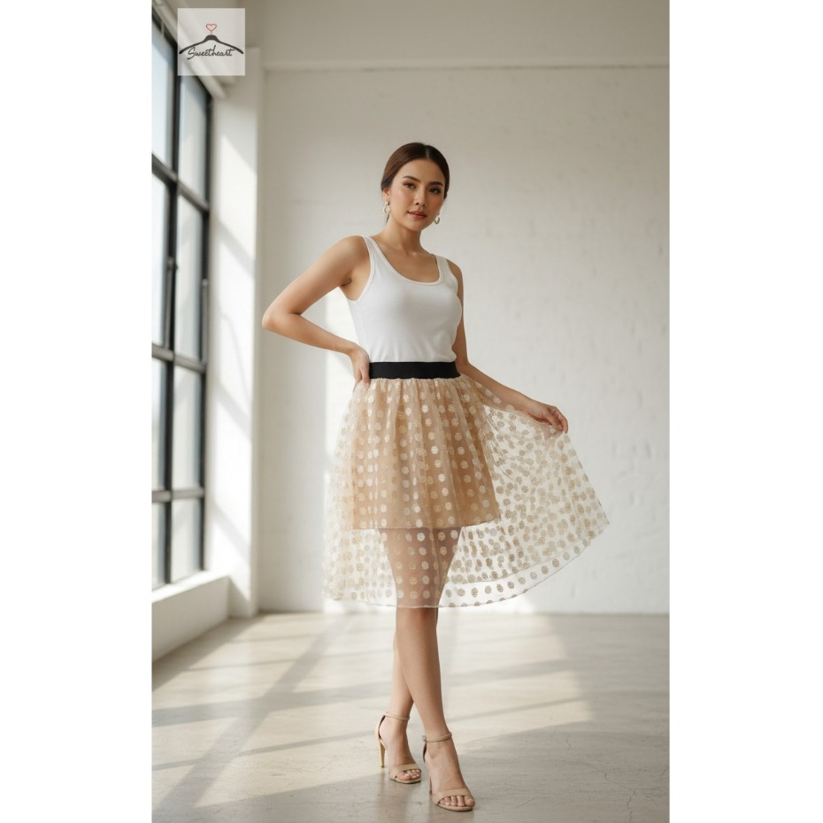 Rok Wanita Rok Organza - Mermaid Organza Skirt IMP D1169