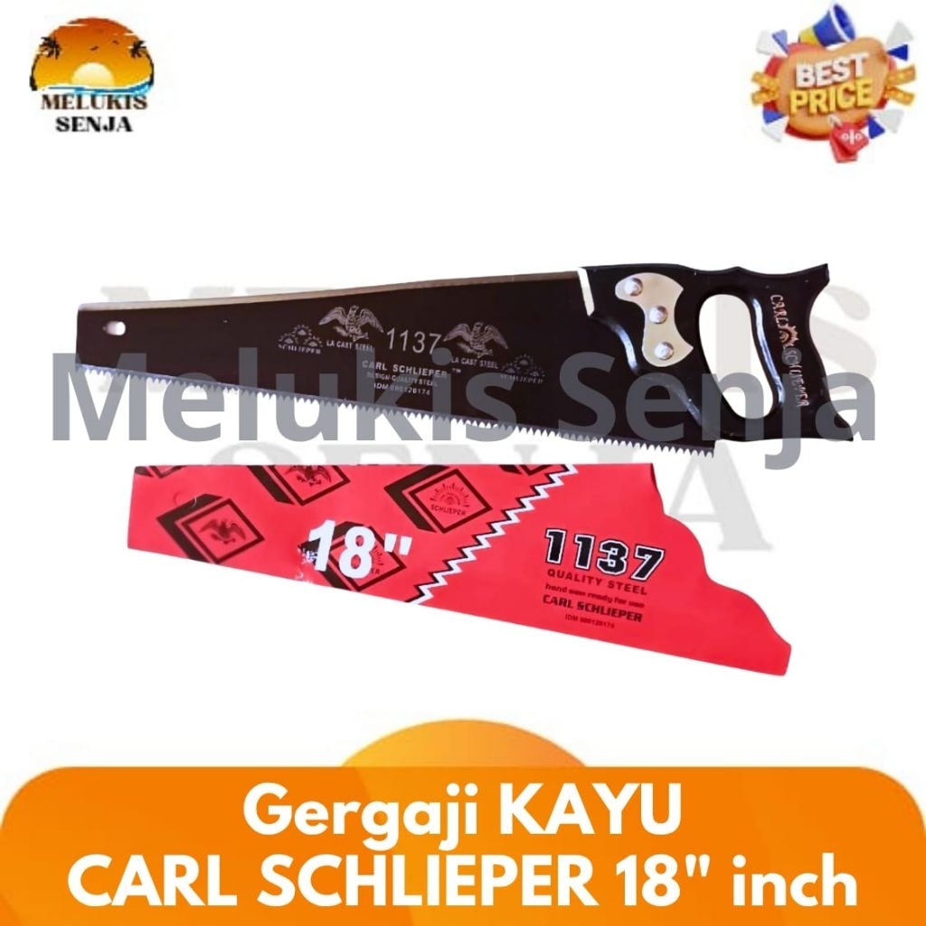 GERGAJI KAYU CAP MATA ORIGINAL CARL SCHLIEPER 18 INCH GRAJI KAYU TAJAM