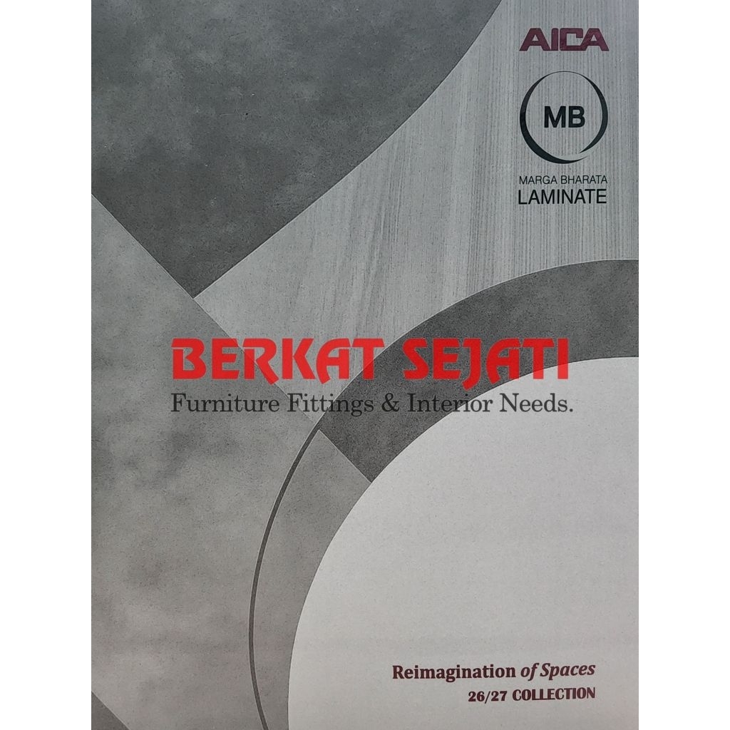 Buku Katalog Catalogue Sample Chip HPL AICA LAMINATE (MB COLLECTION)