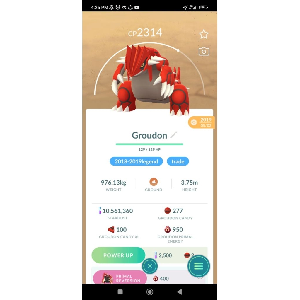 Trade groudon 2019