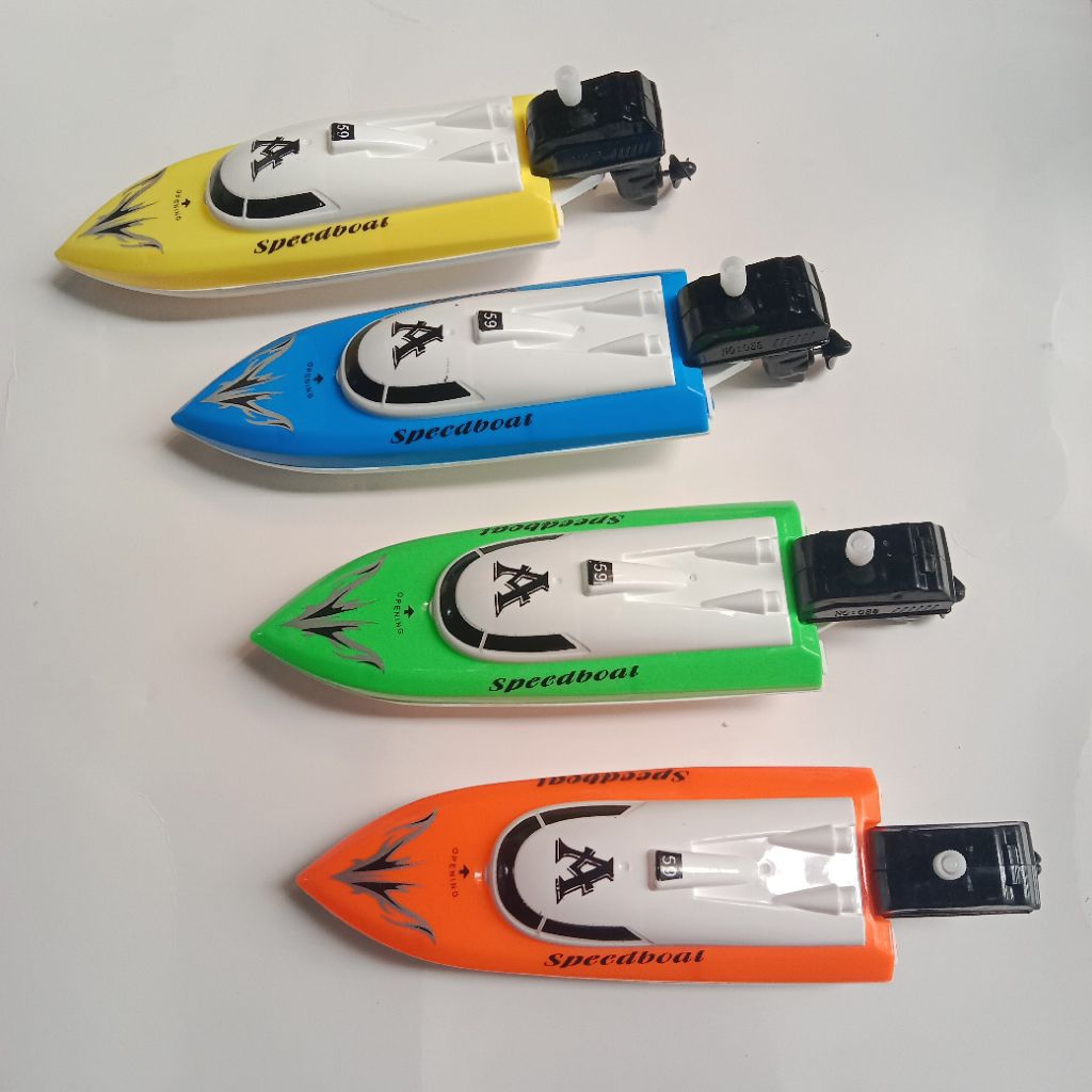 MAINAN anak laki laki SPEED BOAT PUTAR TANPA BATRAI / SPEED BOAT MURAH/ Mainan kapal kapalan